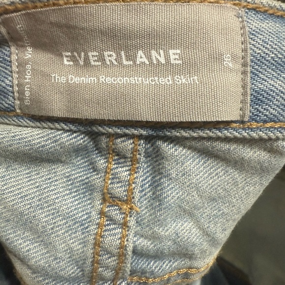 Everlane Denim Reconstructed Skirt - Picture 3 of 3
